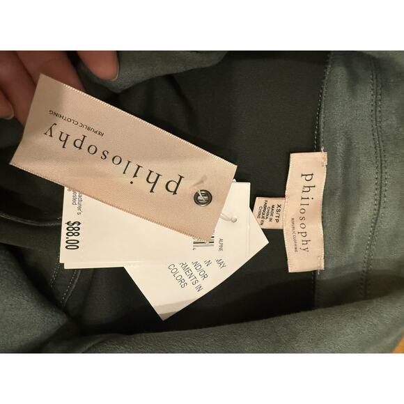 Green faux suede philosophy jacket - Picture 6 of 7